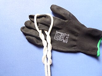 Cat's Paw knot tied around a hook